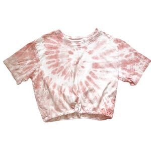 Victoria’s Secret tie die crop top with cinch accent